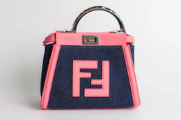 Denim and Pink Leather Fendi With Limited Edition