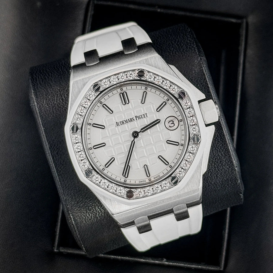 Audemars Piguet Royal Oak Offshore 67540SK Diamond Bezel Box Papers
