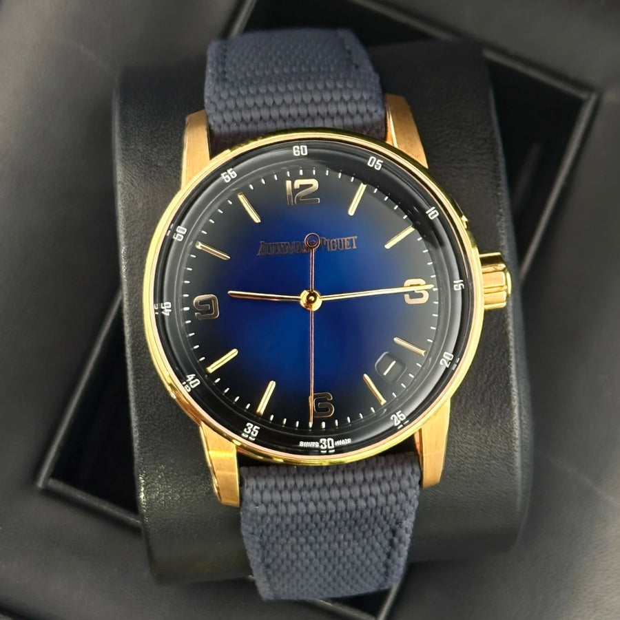 Audemars Piguet Code 11.59 Rose Gold Smoked Blue Dial 41mm 15210OR