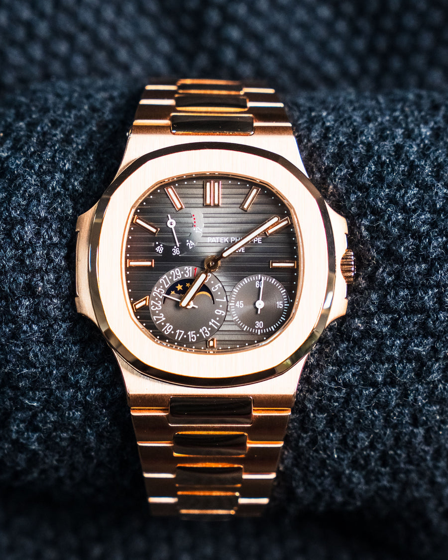 Patek Philippe Nautilus Slate Grey Dial Rose Gold 40mm 5712R-001